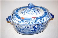 Lot 138 - A 19th century Staffordshire blue & white...