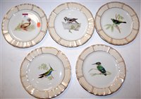 Lot 41 - A set of eleven Limoges cabinet plates, each...