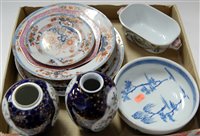 Lot 42 - An 18th century Chinese export tin glazed bowl,...