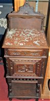 Lot 1137 - A late 19th century French carved oak...