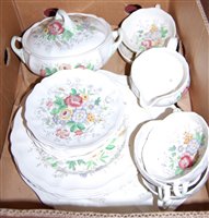 Lot 183 - Royal Doulton Malvern pattern part dinner...