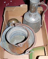 Lot 185 - Assorted eastern metal wares to include...