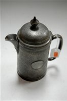 Lot 191 - A German silver plated beerstein, with...