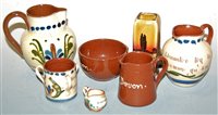 Lot 205 - A quantity of Devon mottowares, to include...