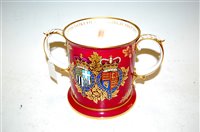 Lot 210 - A Spode commemorative loving cup, No.315/500,...