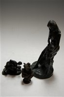 Lot 212 - A reproduction bronze group of Roman wrestlers,...
