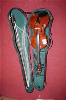 Lot 103 - An early 20th century continental violin...