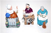 Lot 223 - Three Royal Doulton figures; School Ma'am...