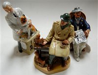 Lot 225 - Three Royal Doulton figures; Taking Things...
