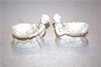 Lot 232 - A pair of Royal Worcester blanc-de-chine...