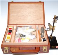 Lot 110 - A Bob Church & Co. fishing tackle box,...