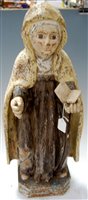 Lot 116 - A large 19th century carved pine and...