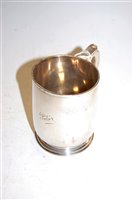 Lot 248 - A George V silver tankard, of plain...