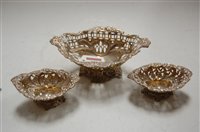 Lot 257 - A late Victorian silver bonbon dish, of...