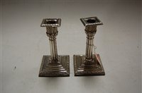 Lot 259 - A well matched pair of Victorian silver table...