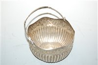 Lot 269 - A circa 1900 continental silver basket having...