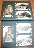 Lot 317 - An early 20th century postcard album and...