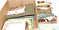 Lot 321 - A box of miscellaneous loose postcards, Brooke...
