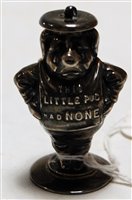 Lot 340 - An Edwardian novelty double-sided pepperette,...