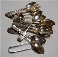 Lot 361 - A collection of loose flatware, to include...