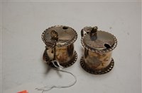 Lot 382 - A matched pair of early 20th century silver...