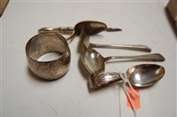 Lot 394 - A circa 1900 silver napkin ring, all-over...