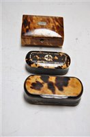 Lot 398 - A Victorian tortoiseshell and white metal...
