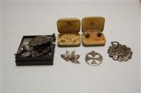 Lot 468 - A circa 1910 Chinese silver buckle, probably...