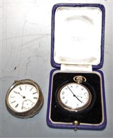 Lot 531 - A gent's Rector steel cased open faced pocket...