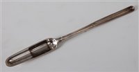 Lot 1120 - *A George III silver double-ended bone marrow...