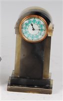 Lot 181 - A 1930s verde antico marble bedside alarm...