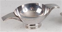 Lot 148 - A 1970s Scottish silver quaich, having pinched...