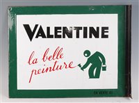 Lot 197 - A 1930s French enamel double-sided ship sign,...