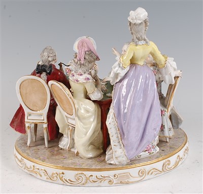 Lot 1055 - A late 19th century continental porcelain...