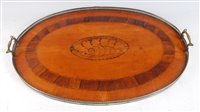 Lot 1278 - A 19th century satinwood, rosewood crossbanded...