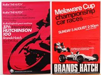 Lot 68 - A 1960s two-colour lithographic motor-racing...