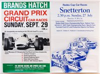 Lot 69 - A 1960s colour lithographic motor-racing...