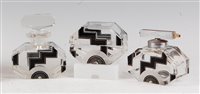Lot 100 - A Czechoslovakian Art Deco heavy lead crystal...