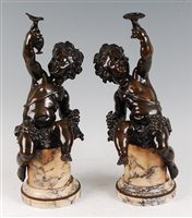 Lot 1266 - A large pair of late 19th century French...