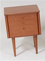 Lot 428 - A 1960s Schreiber teak round cornered...