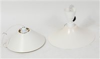 Lot 448 - In the manner of Louis Poulsen - a white...