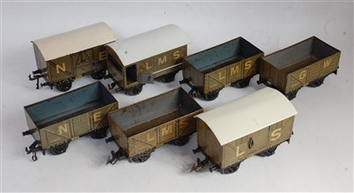Lot 544 - Large tray containing five Marx revolving...