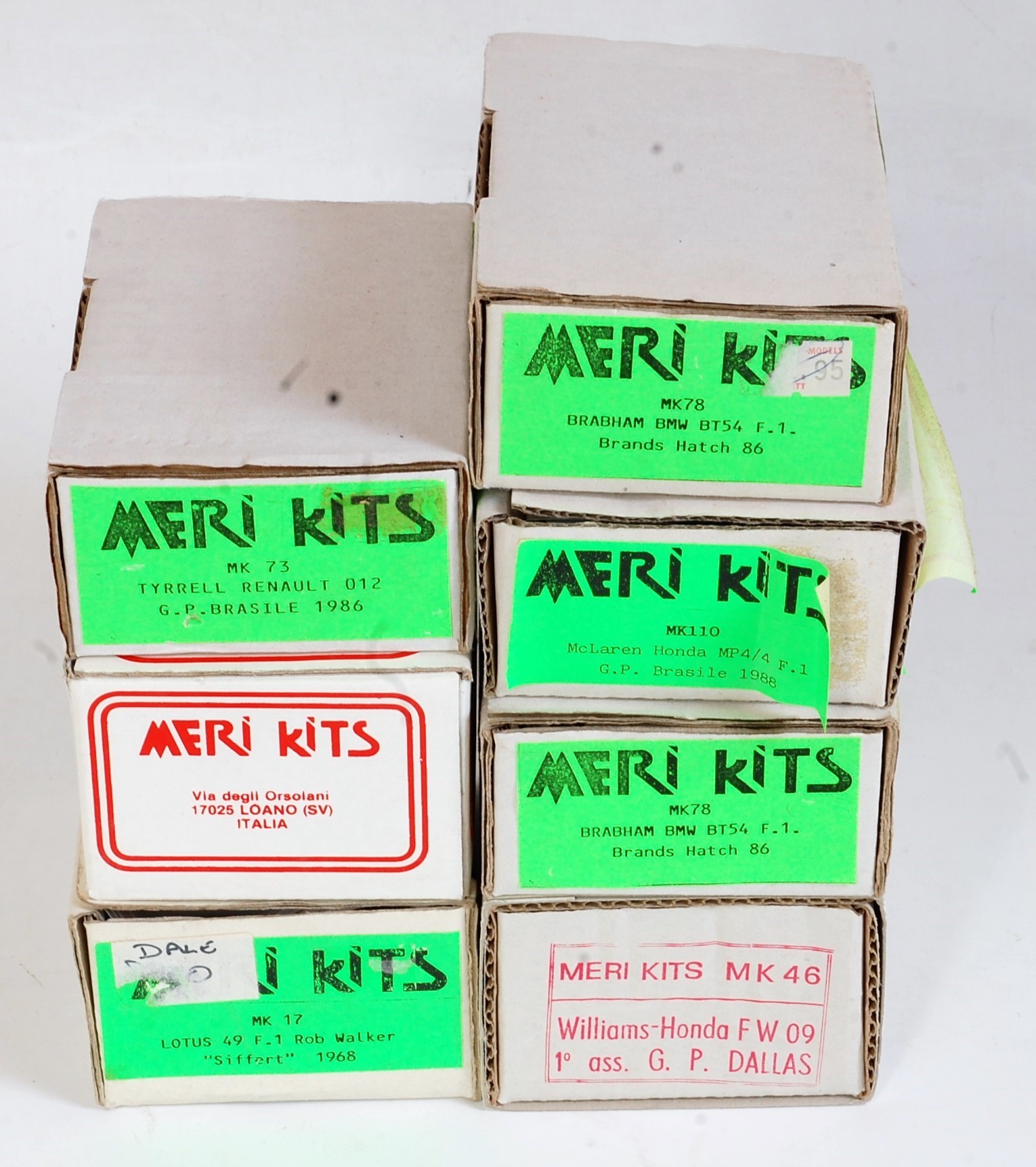 模型・プラモデル MERI KITS 1/43 MK78 Brabham BMW BT54 F1
