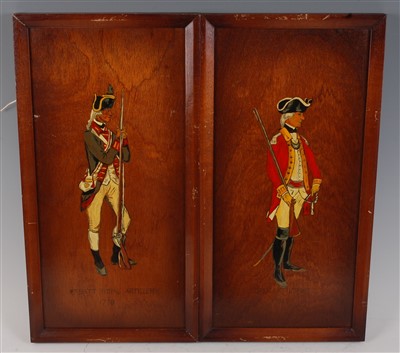 Lot 251 - A set of four oak panels