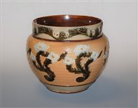 Lot 12 - A Doulton Lambeth stoneware jardinière, of...