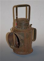 Lot 16 - An early 20th century green painted railway...