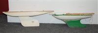 Lot 24 - A late 20th century painted wooden pond yacht '...
