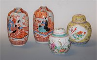 Lot 27 - A pair of Japanese Meiji period vases, each of...