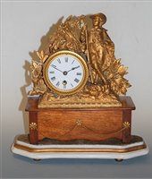 Lot 32 - A late 19th century French gilt metal cased...