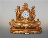 Lot 40 - A late 19th century French gilt metal cased...